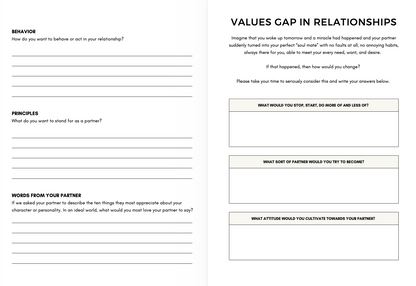 Relationship Values Worksheets