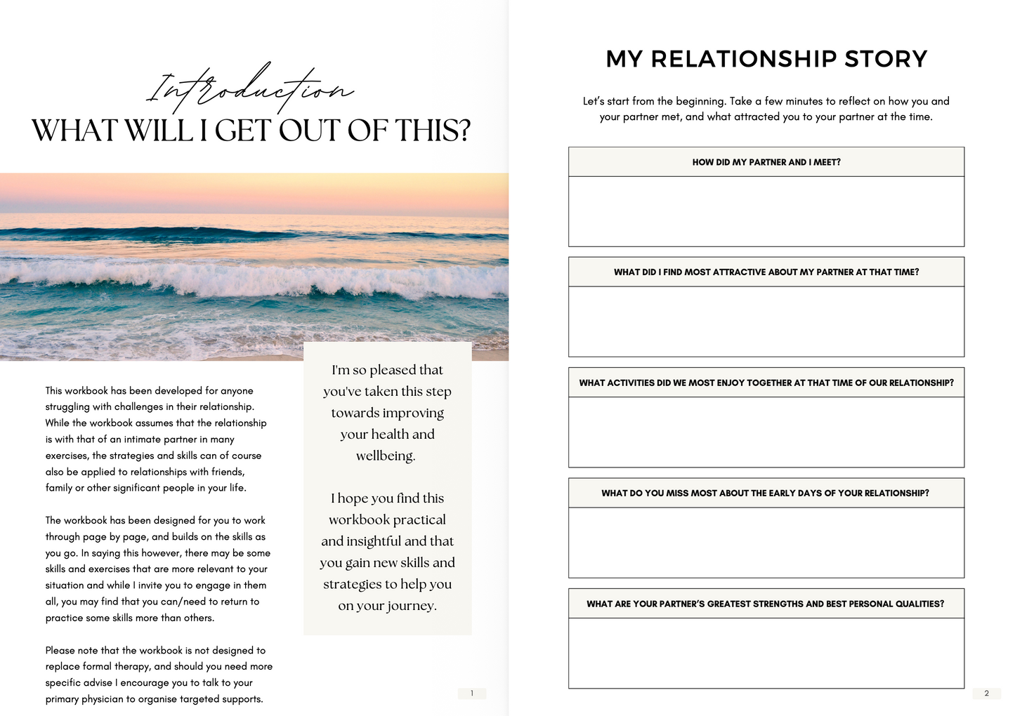 Relationship Workbook for Couples