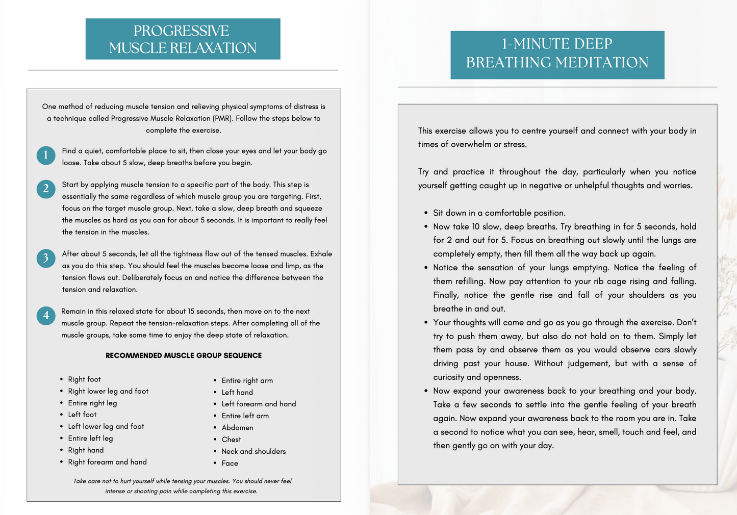Mindfulness Worksheets Bundle