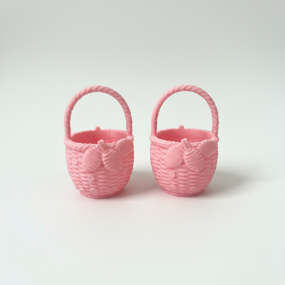 Pink Basket — White Background